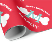 Niedliche Weihnachtsverpackung für Hunde Geschenkpapier (Rolleneckpunkt)