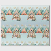 Niedliche Weihnachtsverpackung Geschenkpapier (Flach)