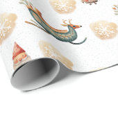 niedliche Weihnachtsverpackung Geschenkpapier (Rolleneckpunkt)