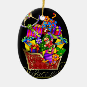 Niedliche Weihnachtsverzierung Keramik Ornament