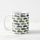 Niedliche Weihnachtswagen Trees Xmas Urlaub Kaffeetasse (Links)