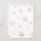 Niedliche Weihnachtsweihe Feiertagskarte (Rückseite)