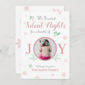 Niedliche Weihnachtsweihe Feiertagskarte (Vorne/Hinten)