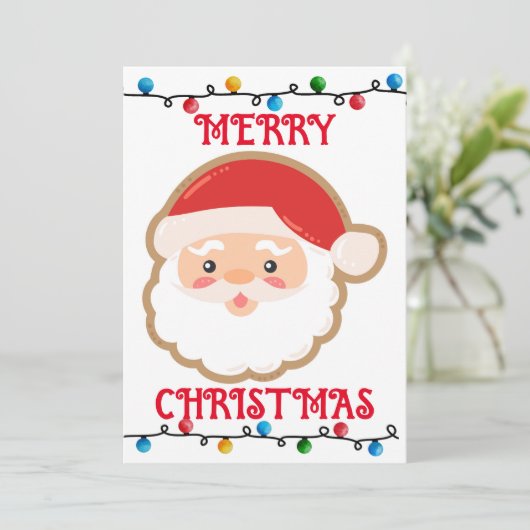 Niedliche Weihnachtsweihnachtskarte Feiertagskarte (Stehend Vorderseite)