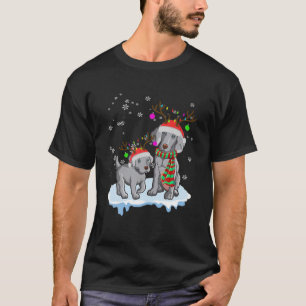 Niedliche Weihnachtsweimaraner-Weihnachtsmannmütze T-Shirt