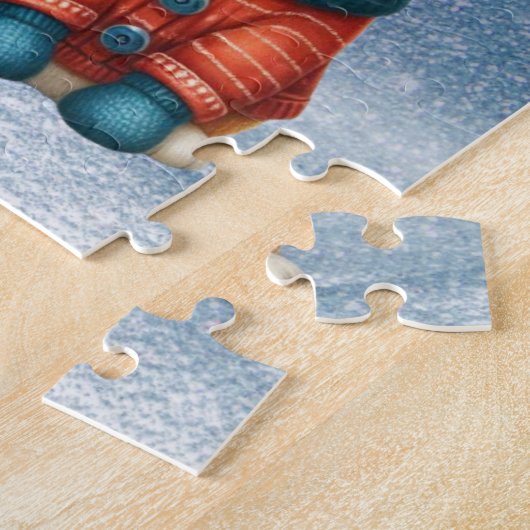 Niedliche Weihnachtswelpen und -kätzchen Puzzle (Seite)