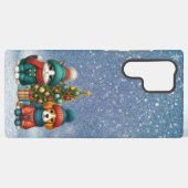 Niedliche Weihnachtswelpen und -kätzchen Samsung Galaxy Hülle (Rückseite (Horizontal))