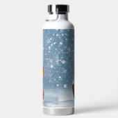 Niedliche Weihnachtswelpen und -kätzchen Trinkflasche (Rechts)