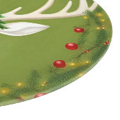 Niedliche Weihnachtswild Schneidebrett (Ecke)