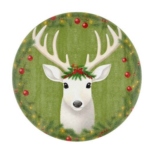 Niedliche Weihnachtswild Schneidebrett (Vorderseite)
