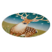 Niedliche Weihnachtswild Schneidebrett (Ecke)