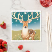 Niedliche Weihnachtswild Serviette (Beispiel)
