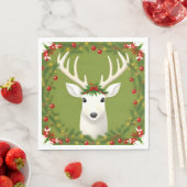 Niedliche Weihnachtswild Serviette (Beispiel)