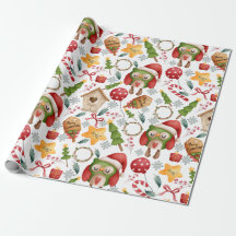 Niedliche Weihnachtswölfe