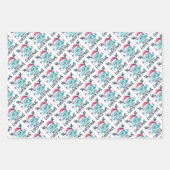 Niedliche Weihnachtswrapping Paper Sheets Geschenkpapier Set (Vorderseite)