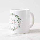 Niedliche Weihnachtswünsche Jumbo-Tasse (Vorderseite Rechts)