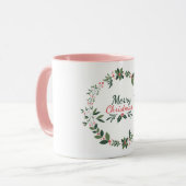 Niedliche Weihnachtswünsche Tasse (Vorderseite Links)