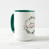 Niedliche Weihnachtswünsche Tasse (Vorderseite Links)