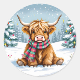 Niedliche Weihnachtszeit der Höllenküche Runder Aufkleber