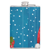 Niedliche Weihnachtszeit Flachmann (Rückseite)