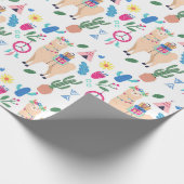 Niedliche Weihnachtszeit Geschenkpapier (Ecke)