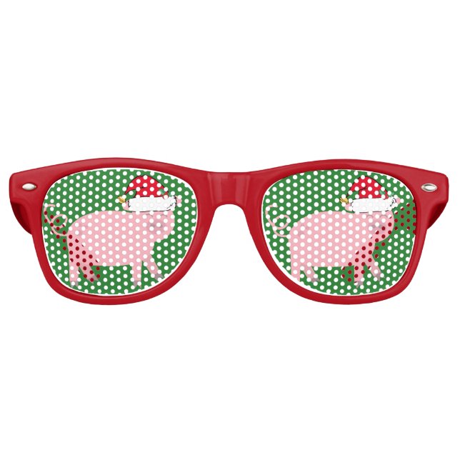 Niedliche Weihnachtszeit Partybrille (Vorderseite)