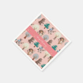 Niedliche Weihnachtszeitung-Teller Serviette (Ecke)