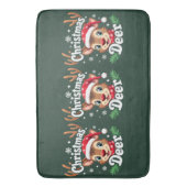 Niedliche Weihnachtszeremonie Badematte (Vorderseite Vertikal)