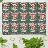 Niedliche Weihnachtszeremonie Geschirrtuch (Gefaltet)