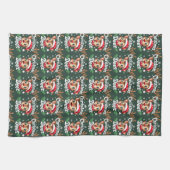 Niedliche Weihnachtszeremonie Geschirrtuch (Horizontal)