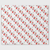 Niedliche Weihnachtszucht Geschenkpapier (Flach)