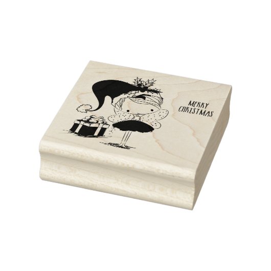 Niedliche Weihnachtszucht Gummistempel (Stempel)