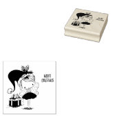 Niedliche Weihnachtszucht Gummistempel (Stempel)