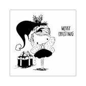 Niedliche Weihnachtszucht Gummistempel (Prägung)