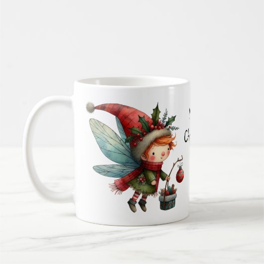 Niedliche Weihnachtszucht Kaffeetasse (Links)