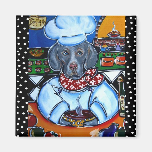 Niedliche Weimaraner-Magnete Magnet (Vorne)