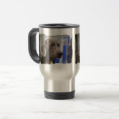 Niedliche Weimaraner Reise-Tasse Reisebecher (Vorderseite Links)