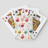 Niedliche Weinkarten Spielkarten (Rückseite)