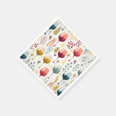 Niedliche Weintassen Papierservietten (Ecke)