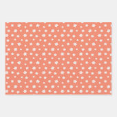 Niedliche weiße Blume auf rosa Geschenkpapier Set (Vorderseite 2)