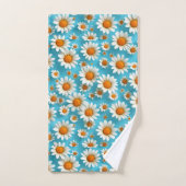 Niedliche weiße Blume Badhandtuch Set (Handtuch)