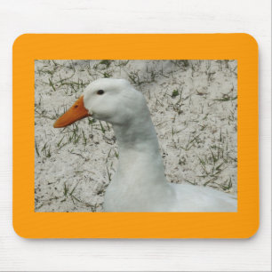 Niedliche weiße Ente Mousepad