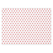 Niedliche, weiße Herzen elegant mädchenhaft elegan Tischdecke (Vorderseite (Horizontal))