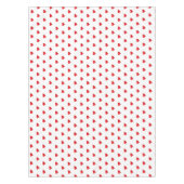 Niedliche, weiße Herzen elegant mädchenhaft elegan Tischdecke (Vorderseite)