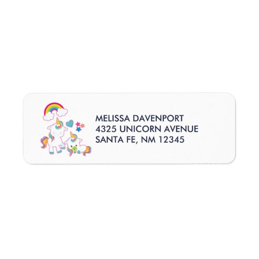 Niedliche weiße Hörner Magische Mama & Baby (Vorne)