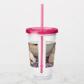 Niedliche weiße Hunde Acryltrinkbecher (Rechts)