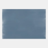 Niedliche weiße Kaninchen Blauer Winter Weihnachte Geschenkpapier Set (Vorderseite 3)