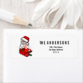 Niedliche weiße Katze Frohe Weihnachten (Insitu)