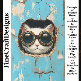 Niedliche weiße Katze Kätzchen Verstecken von Peek Seidenpapier