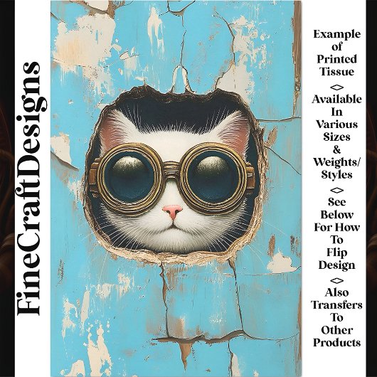 Niedliche weiße Katze Kätzchen Verstecken von Peek Seidenpapier